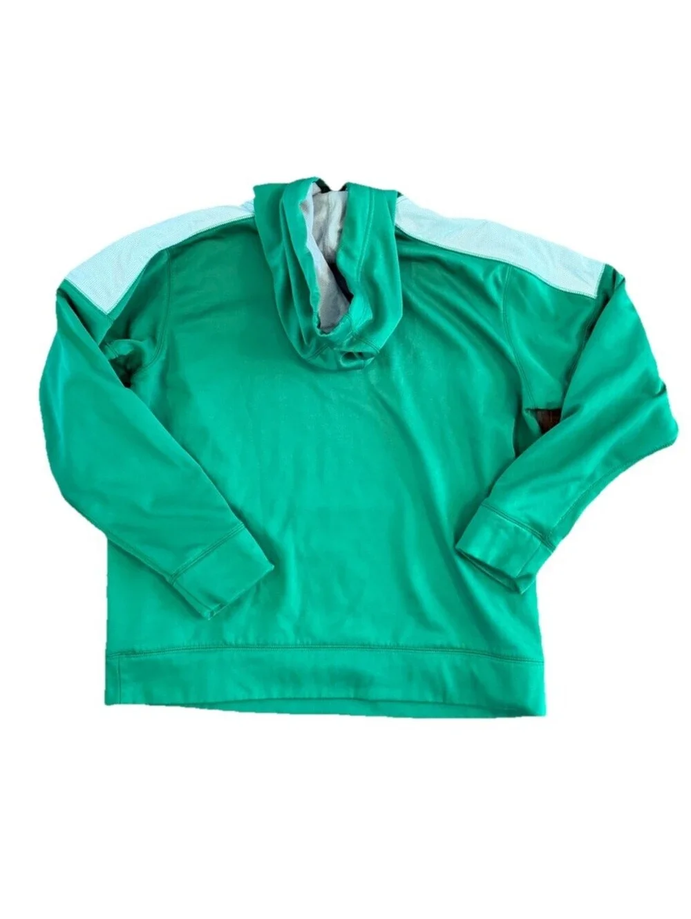 Nike Therma-FIT Pullover Hoodie - Green & White Men’s Large Athletic Sweatshirt